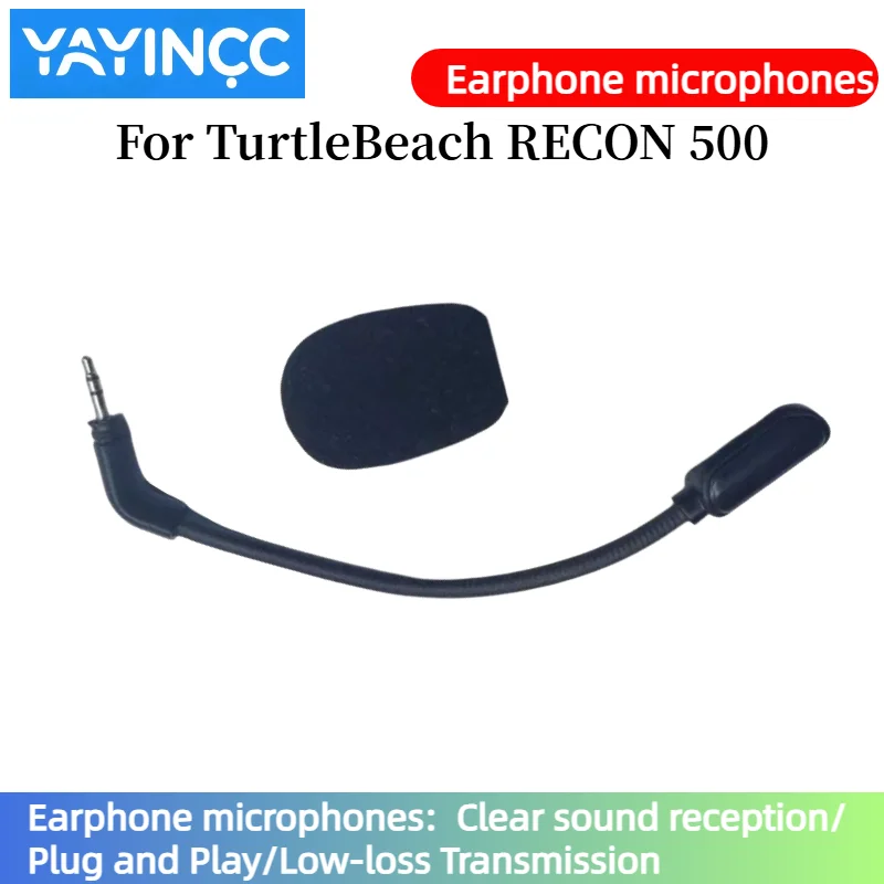 

YAYINCC Replacement Gaming Mics 3.5mm Game Microphone For TurtleBeach RECON 500 headset Clear sound reception /plug and play MIC
