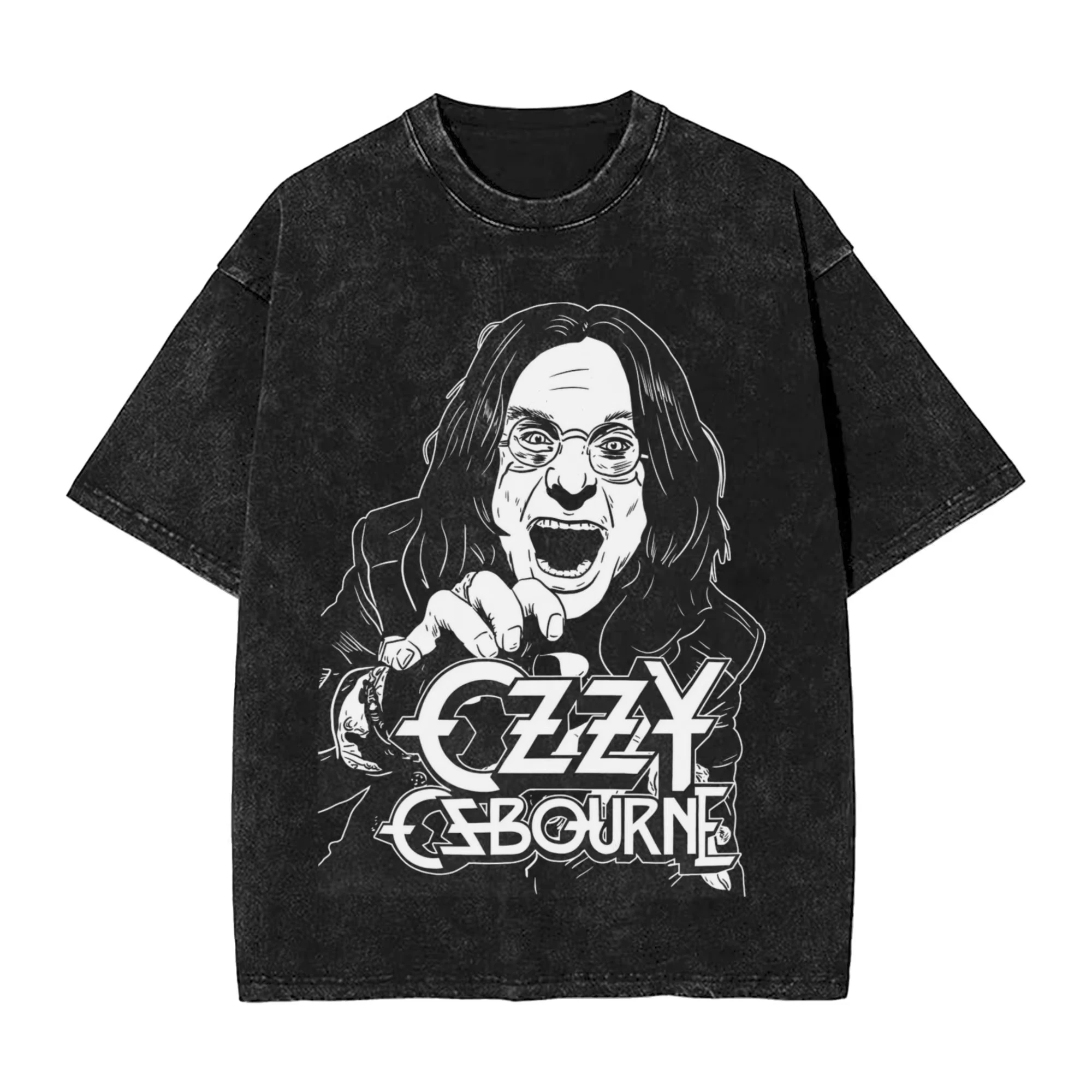 

Мужская футболка Ozzy Osbourne Rock Washed, новинка, мужская одежда, футболка с графическим принтом, мужская футболка, Ropa Hombre