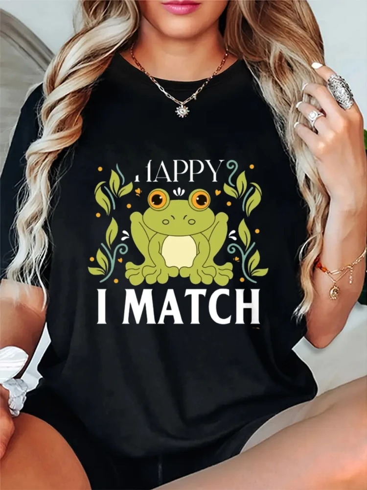 Y2K スタイルピュアコットンウォッシュ Tシャツ楽しいグラフィック Tシャツパターン夏服多用途ルーズ半袖