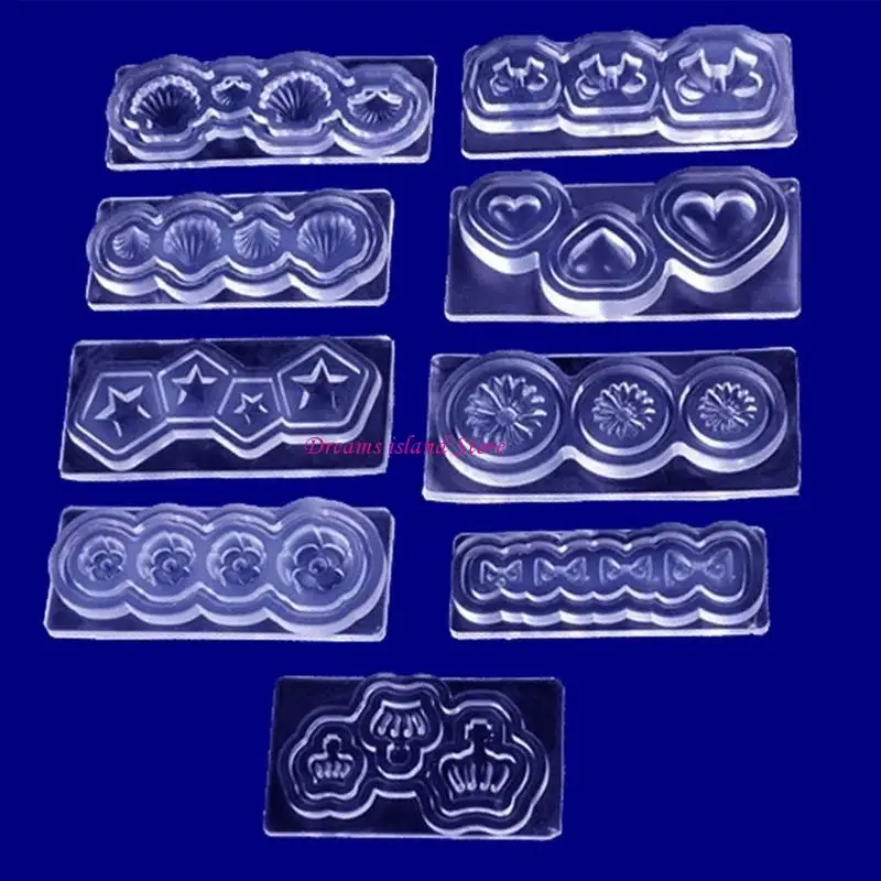 راتنجات الديكور فن الأظافر تصبغ القوالب للتجول في قوالب DIY هدية HX6C