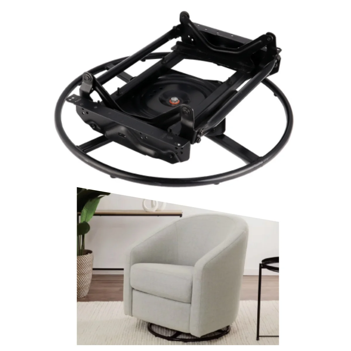 

XD 1010 Series Recliner Replacement Parts Glider Swivel Mechanism With Ring Base Manual Club Glider Base Rocker Chair Mechanisms