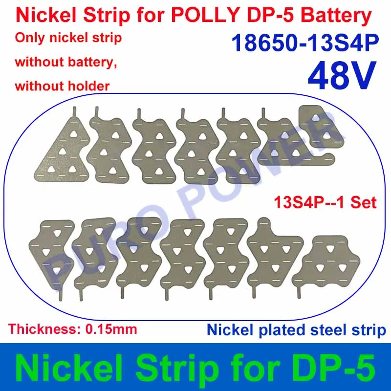 Polly DP Case Nickel Strip DP-5 DP-6 DP-9 DP-2170-4C DP-2170-5C DP-7-21700 10S 13S 14S 36V 48V 52V for DIY eBike Battery Pack