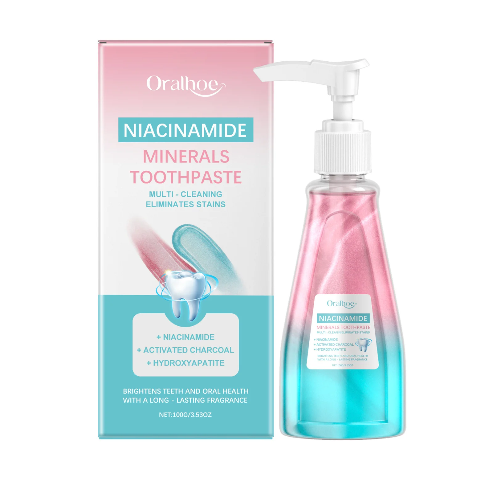 Niacinamide Bleaching Toothpaste Remove Tartar Reduce Tooth Plaque Stains Clean Oral Hygiene Breath Teeth Whitening Toothpaste