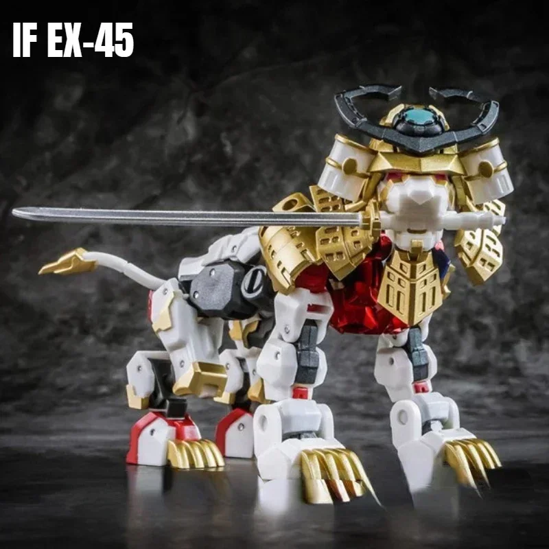 In Stock Transformation IronFactory IF EX45 EX-45M EX45M Iron Samurai Series Yoroi Shishimaru White Lion Action Figures Toys