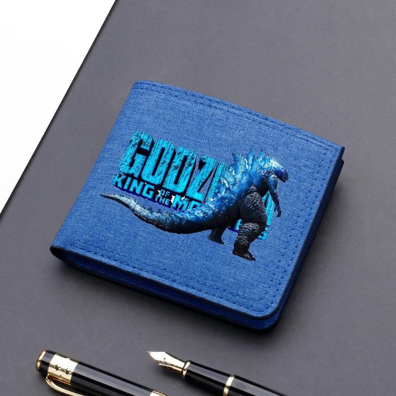 Godzillas Anime Folding Wallet Adult Fashion Printed Coin Purse Card Holder Boy New Moneybag Cartoon Casual Simple Wallets Gifts view 5