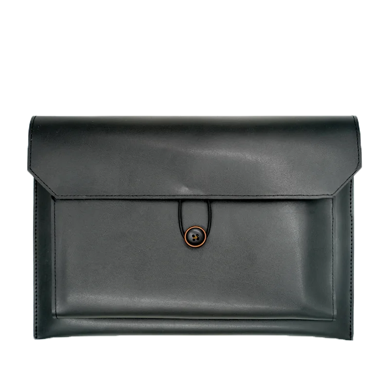 Thin Horizontal Double Layer Laptop Bag 13/14/16 Inch Protective Cover Storage Pouch For MacBook Air 13.6 Pro 15.4