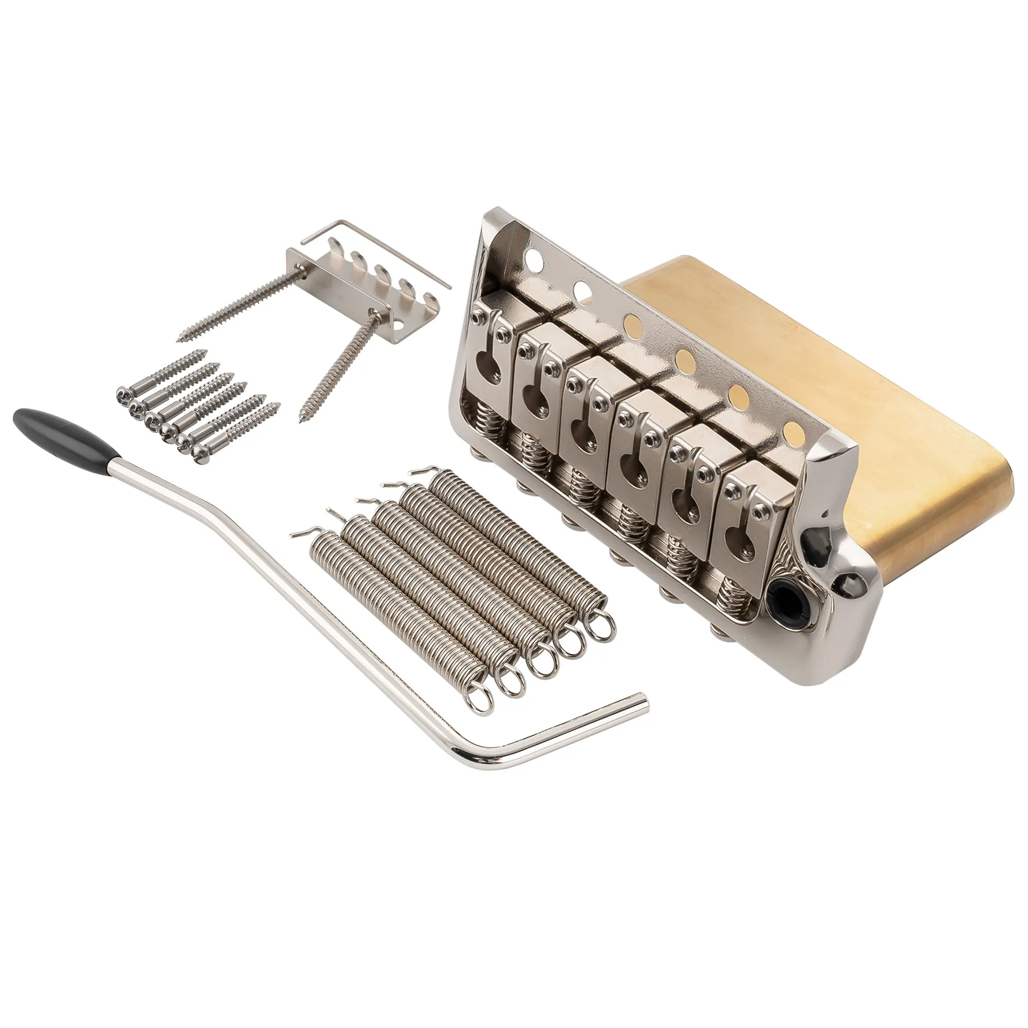 Musiclily Ultra 52.5mm(2-1/16 inch) Full Solid Brass 6-Screw Knife