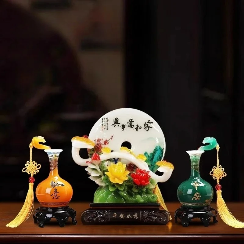 Home and All Things Come Together Smoothly with A Buckle Ornament Living Room Report on Safety Crafts Entrance Decoration