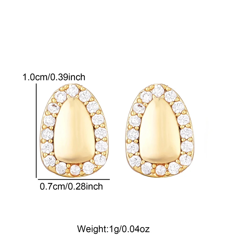 D&Z Hip Hop 2Pcs Iced Out Cubic Zircon Teeth Grillz Caps Micro Pave Top & Bottom Charm Grills For Men Women Teeth Jewelry