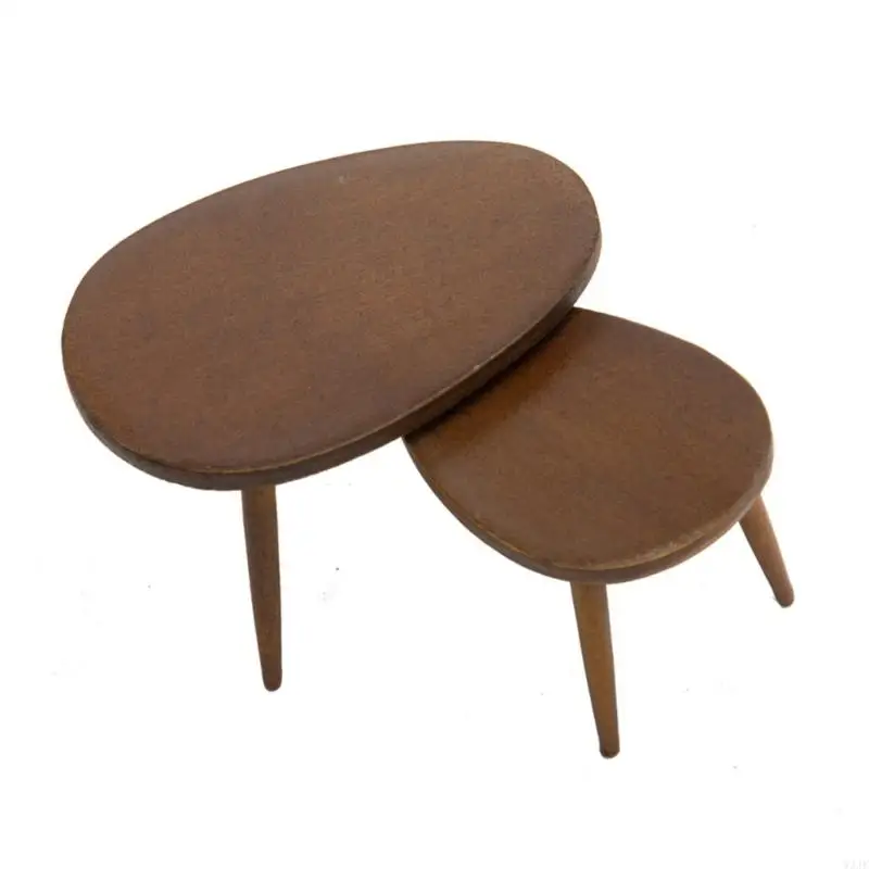 W3JF Dollhouse Bàn cà phê Mô hình phòng khách cung cấp đồ nội thất cảnh nhà