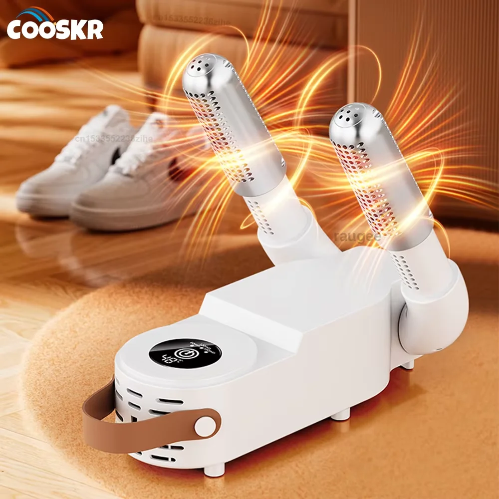 Foldable Telescopic Shoe Dryer Timing Function UV Disinfection Constant Temp Hot Air Deodorizer For Boots Sneakers Socks