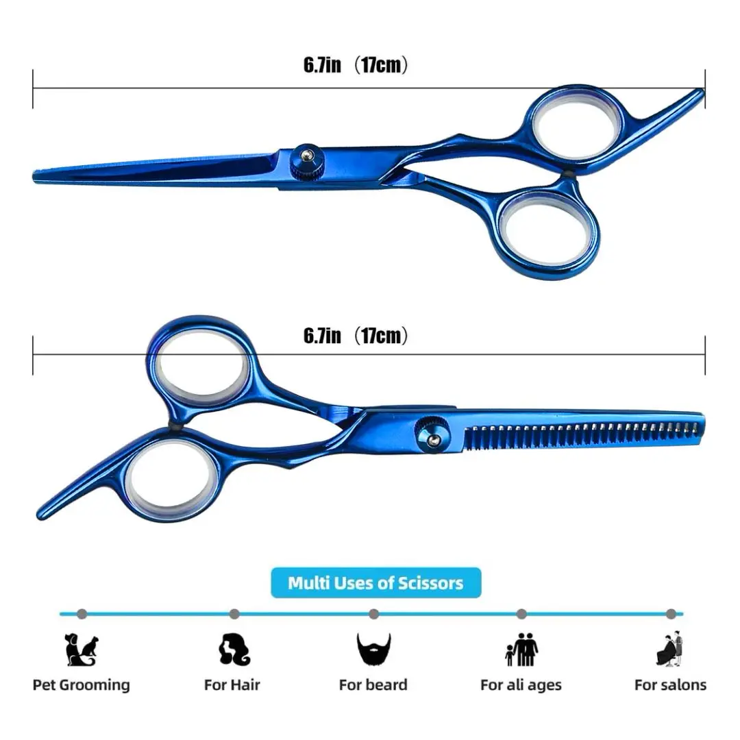 Haircutting Scissors Set for Adults - Right Handed, 6