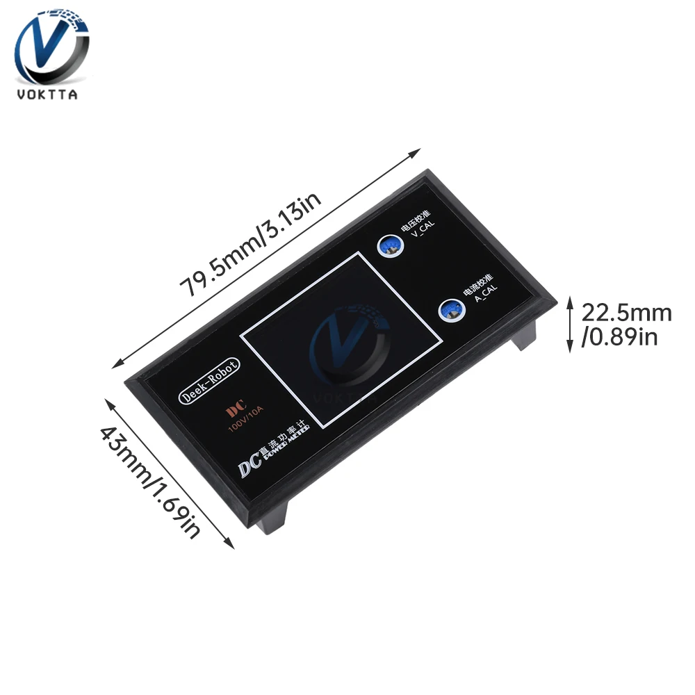 DC 0-100V 10A Tester di tensione e corrente LCD Voltmetro digitale Amperometro Wattmetro ad alta precisione Misuratore di potenza Tester rilevatore di volt