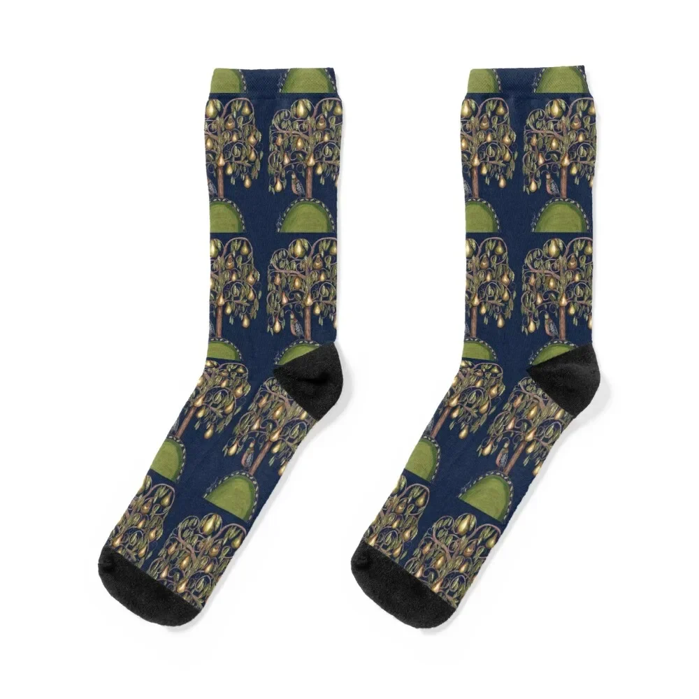 

Isolating partridge under a pear tree Socks custom sports luxe Socks Female Men's