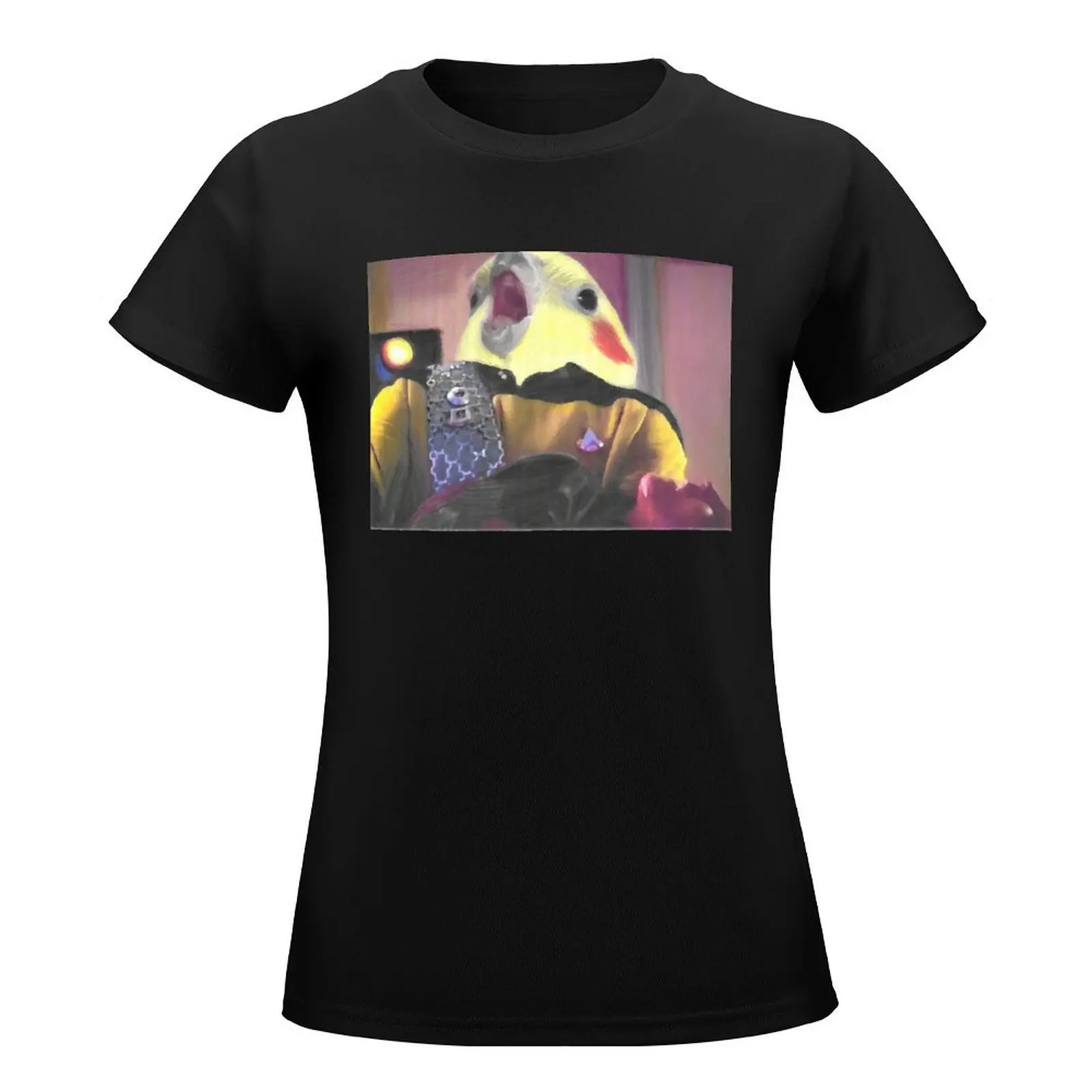 Warrior Cockatiel Mourns T-Shirt plus size tops cute clothes vintage clothes funny ariat shirts for Women