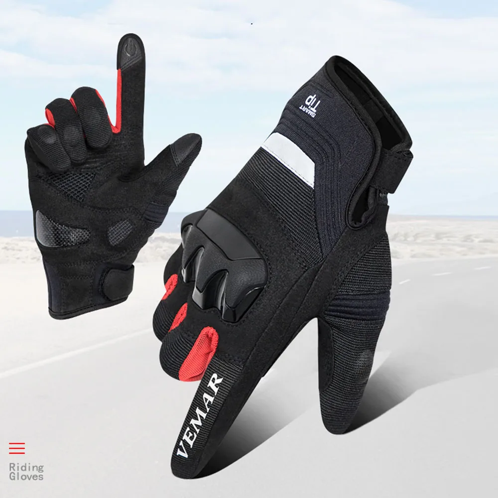 Vemar Brand New Motorcycle Racing Gloves Breathable Drop Resistance Summer Riding Moto Motorbike Gloves Men's Sport Guantes