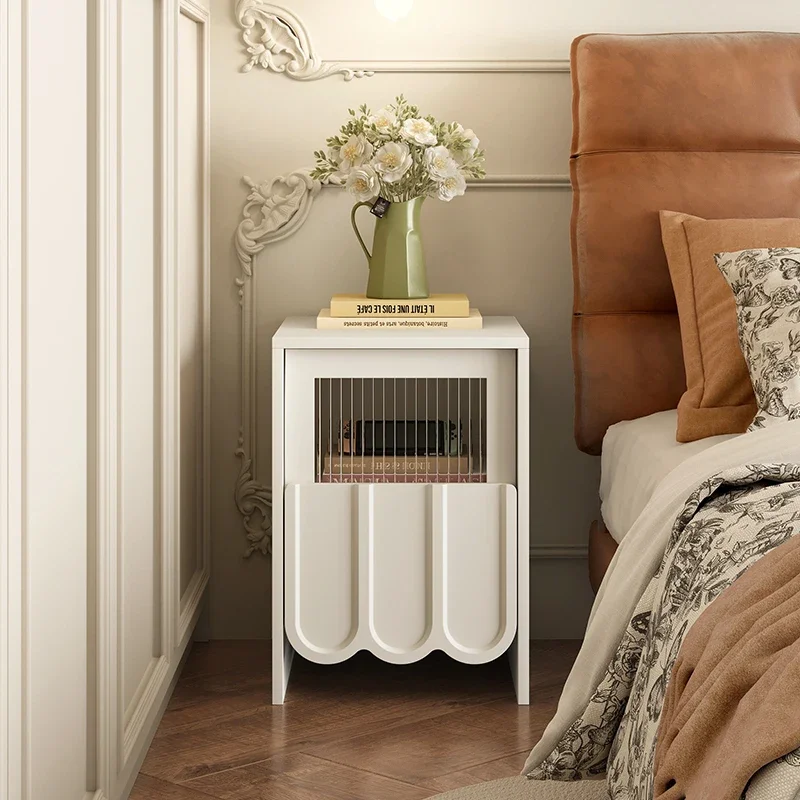 

Mufeng new cream wind bedside table small bedroom