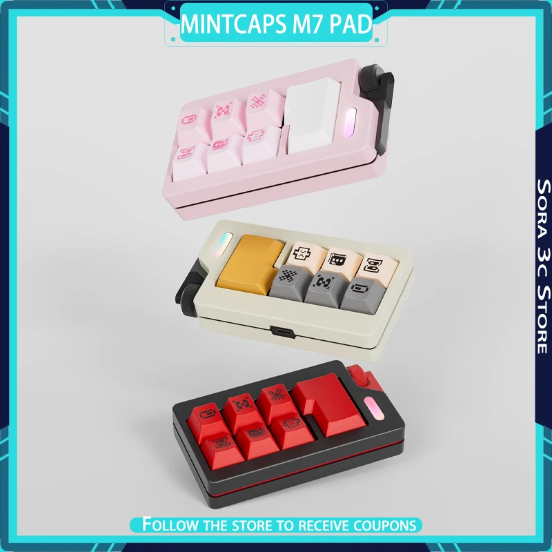 

Mintcaps M7 Pad Mini Mechanical Keyboard Wireless Bluetooth Office Keyboard Computer Accessories