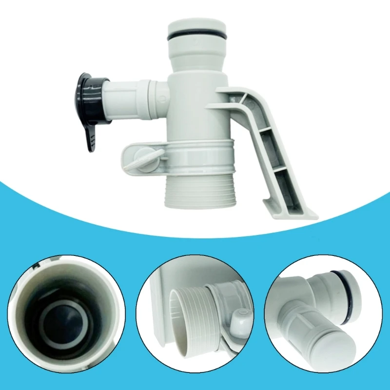 Pipe Holder Improved for Secure Ground Pool Maintenance Water Circulation