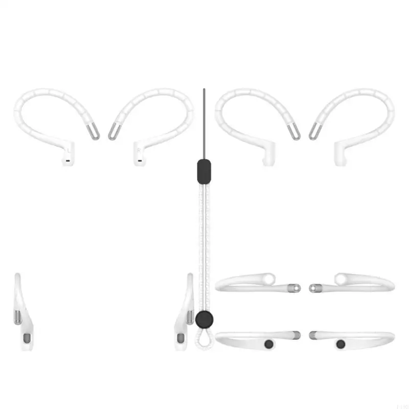 Sports Optimized Earhook Clip Accessories Slip Resistant Texture Hassle Less Maintenance For Intense Physical Training F19E