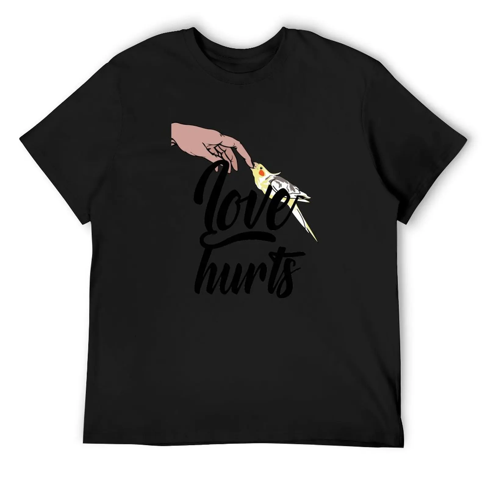 

Funny Cockatiel Owner Design – Love Hurts Bird Owner T-Shirt funny costumes custom t-shirts quick drying men t shirts