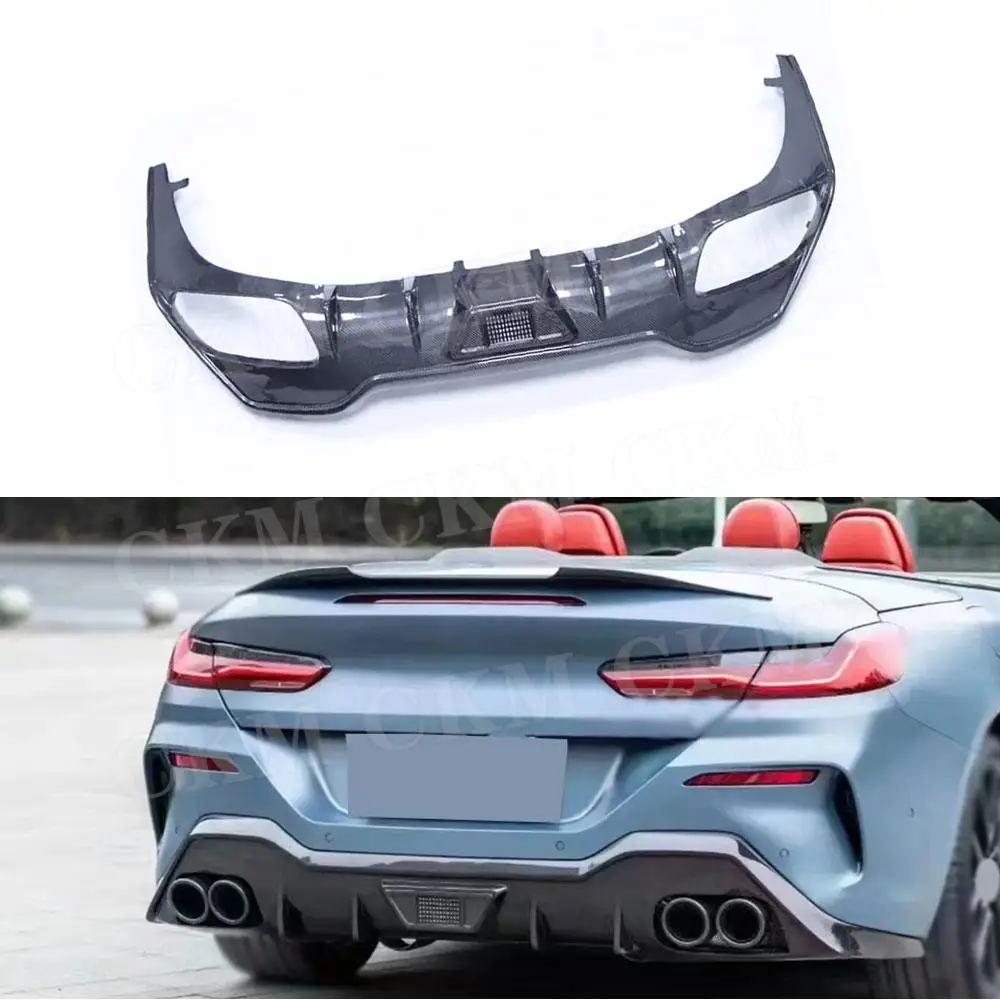 

Forged Carbon Fiber Car Rear Bumper Diffuser Lip Bodykits Accessories for BMW 8 Series G14 G15 Coupe Sport 2019-2022 A Style