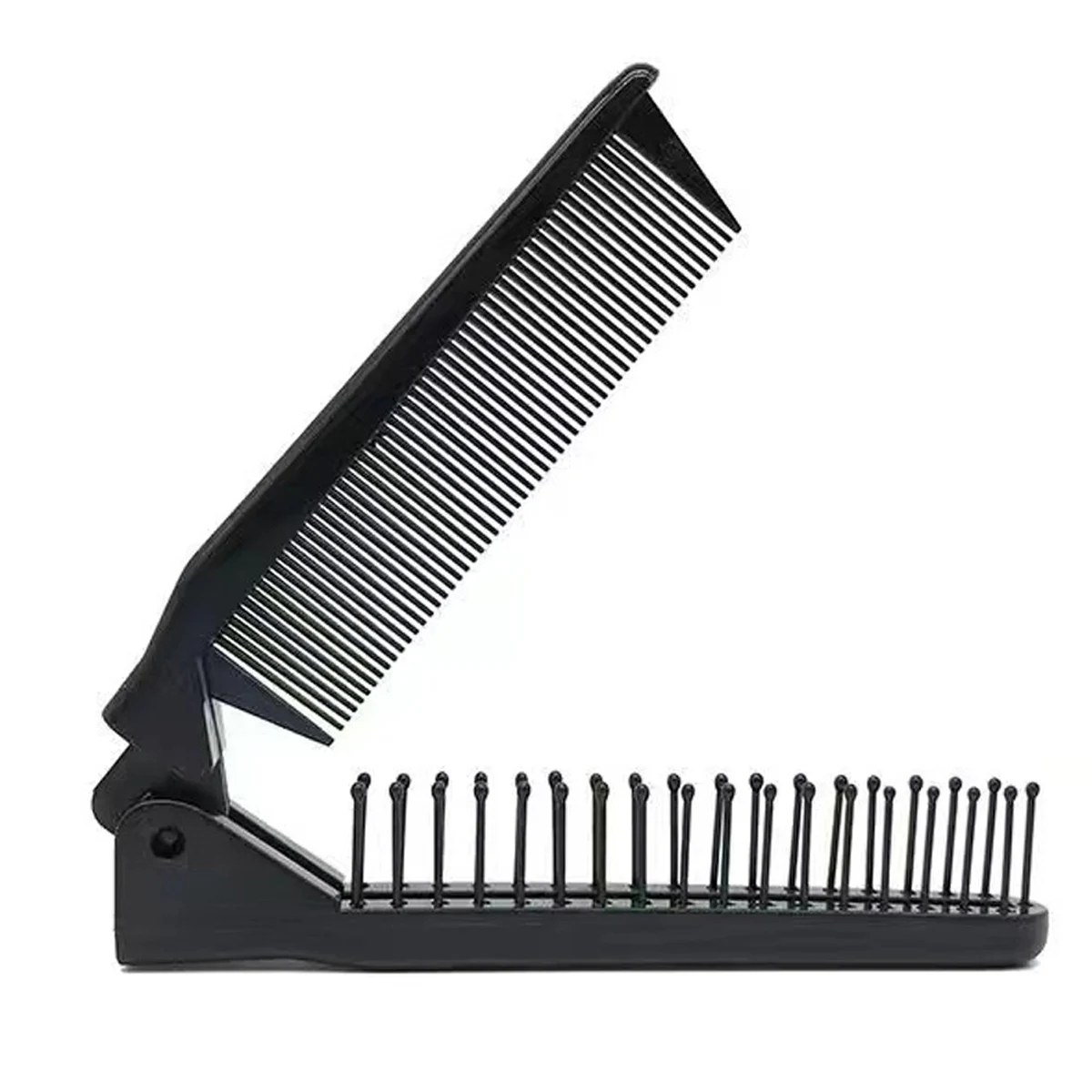 قطعة واحدة من مشط الشعر المحمول القابل للطي، فرشاة تصفيف الشعر المدمجة للسفر للنساء، مشط تصفيف الشعر