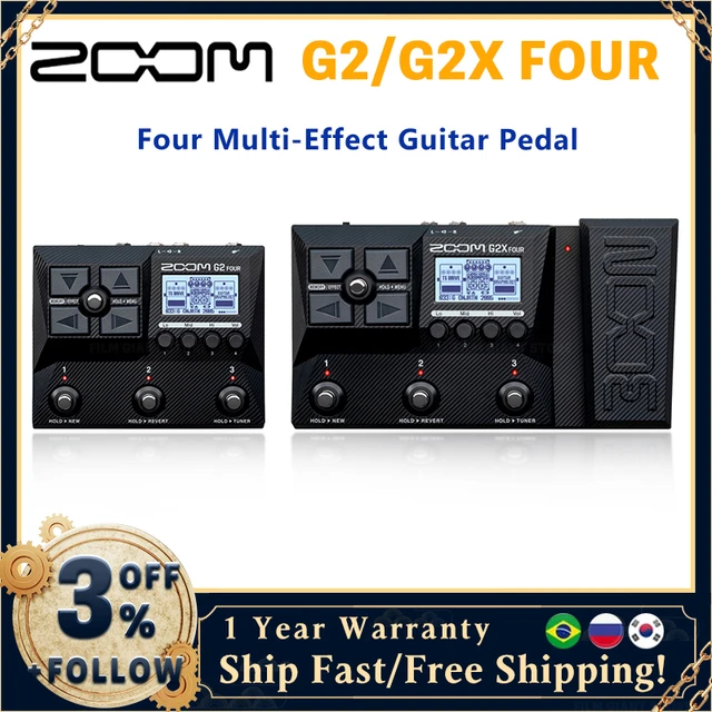 Zoom G2 Four G2X FOUR Guitar Multi-Effects Processor Multi-Layered IR’s Amp  Modeling 75+ Built-in Effects Looper Rhythm Section - AliExpress