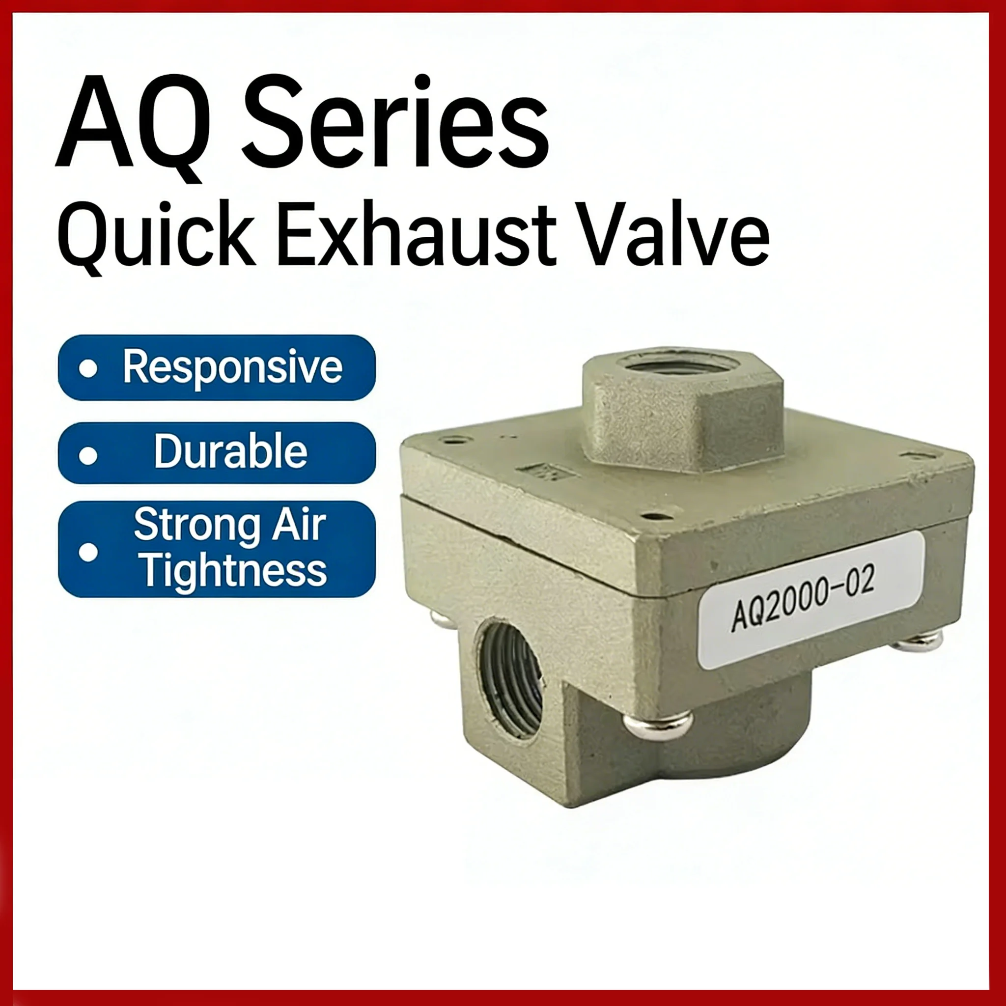Quick Exhaust Valve Quick Exhaust Cylinder Exhaust Pneumatic Quick Release Valve AQ2000-02-01/3000-03-02/5000