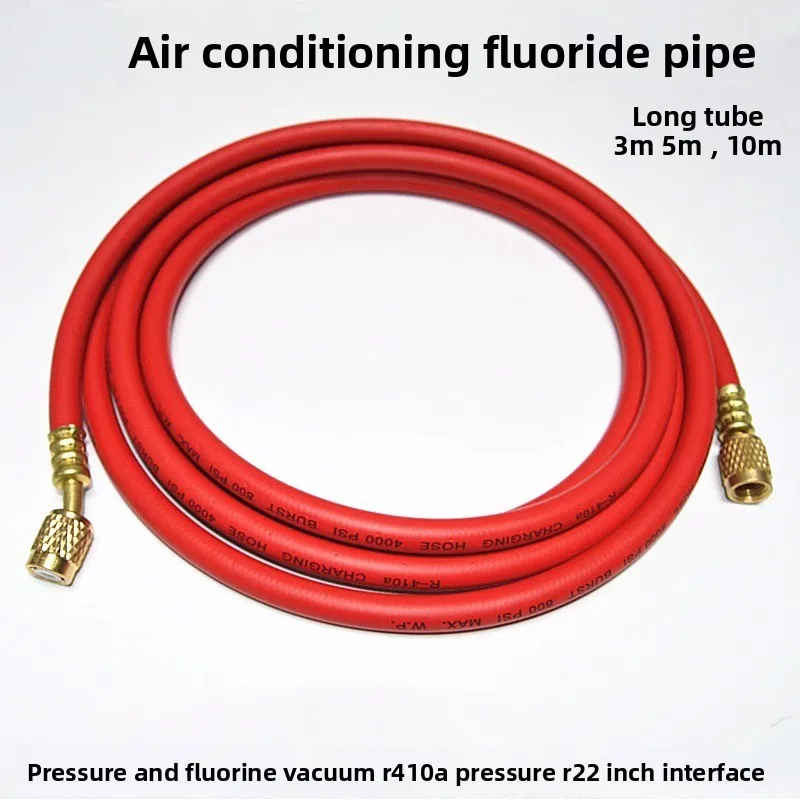 High Pressure Resistant Air Conditioner Fluorine Pipe 3m/5m R410A Vacuum Compression Refrigerant Snow Liquid Hose for HVAC Syste