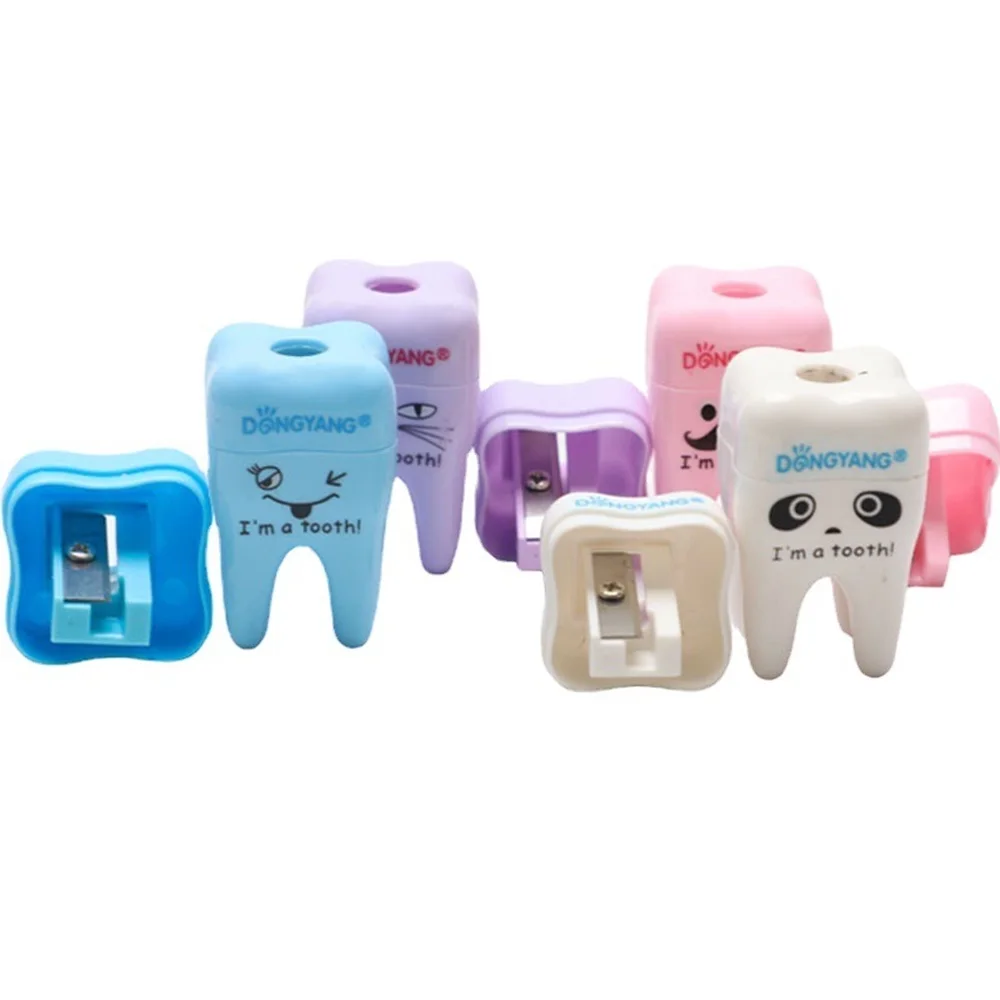 

10Pcs Tooth Shape Pencil Sharpener - Creative Dental Clinic Gift | Cute Dental Themed Stationery for Kids & Dentist Office