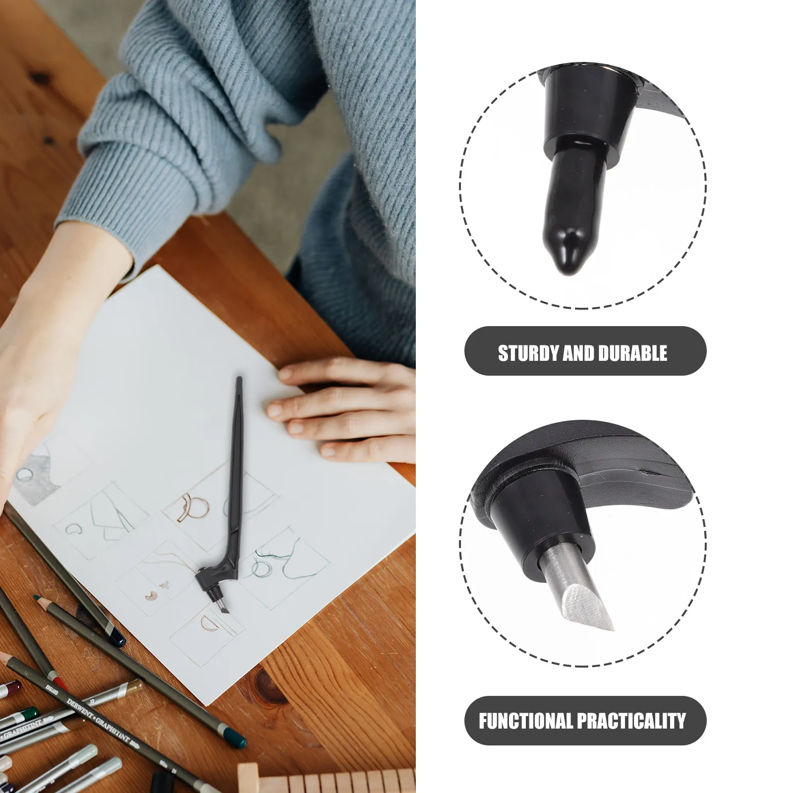 1Set Rotating Craft Cutting Tool 360 Degree Blade for Paper Scrapbooking Engraving Design Precision Manual Cutter