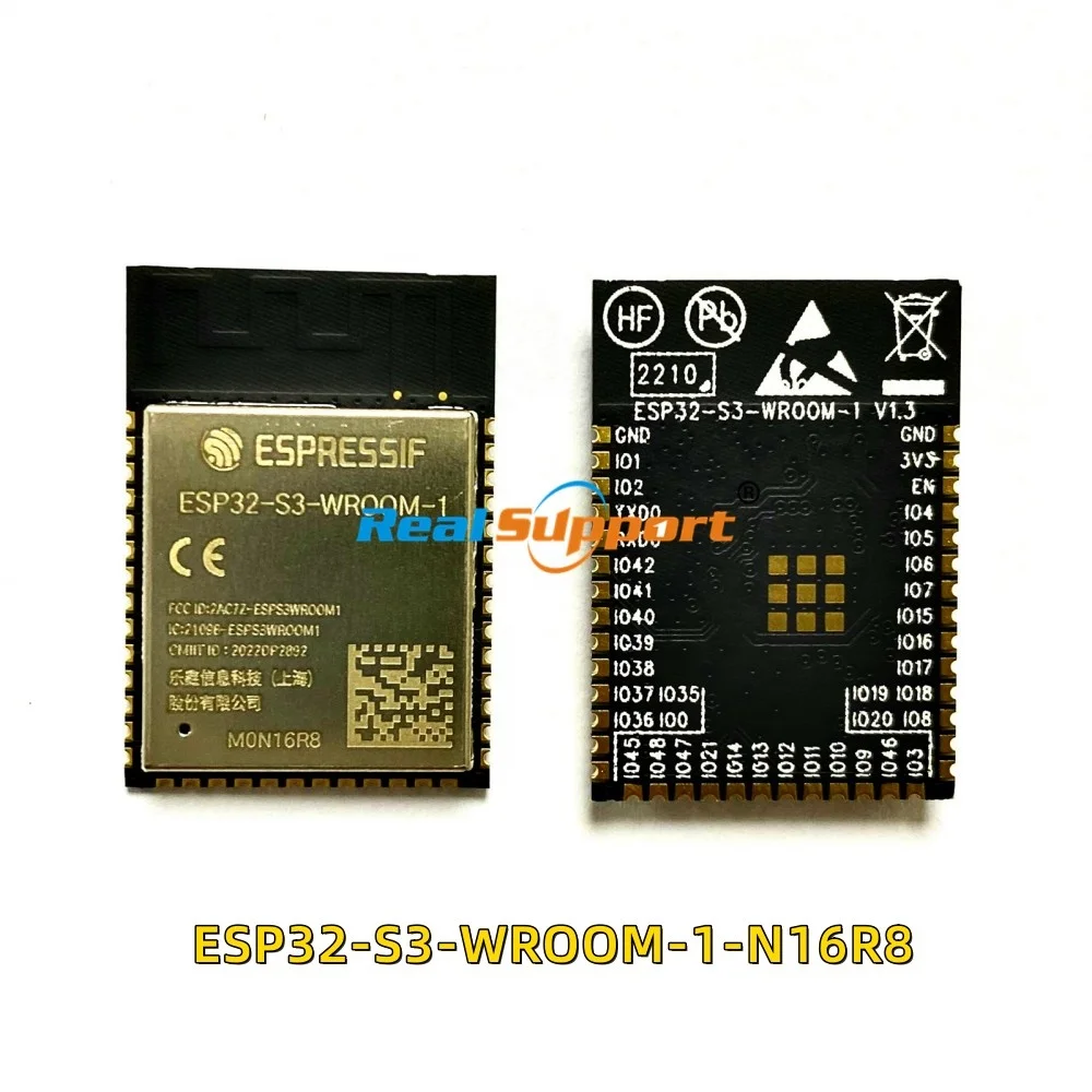 ESP32 S3 WROOM 1 4MB 8MB 16MB ESP32-S3-WROOM-1-N16R8 WiFi Blueteeth Power Consumption Module with FCC KCC CE TELEC Certification