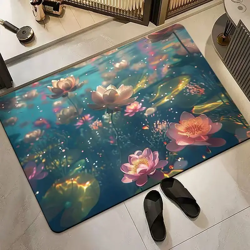 Bathroom absorbent diatom mud toilet  doormat toilet toilet floor mat toilet carpet