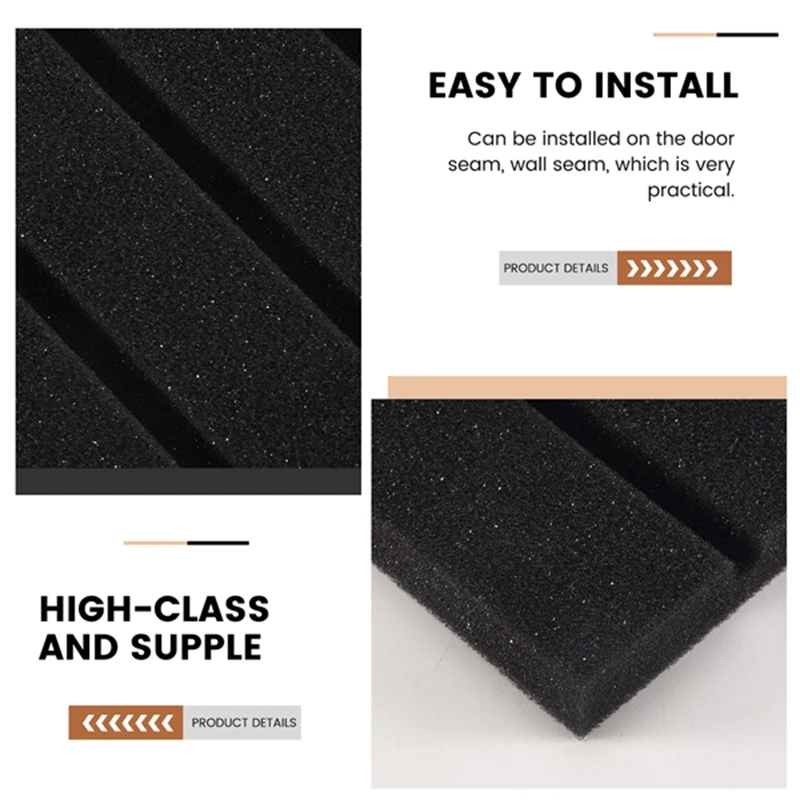 6Pcs Recording Studio Soundproofing Acoustic Panels Foam Thick Sponge Light Weight Absorption Acoustic New