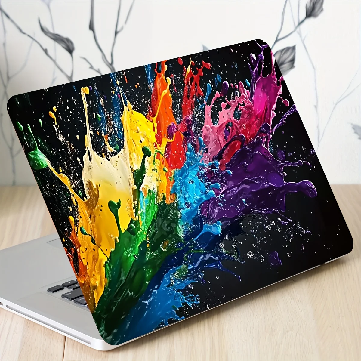 

2-piece abstract painting laptop art sticker protective case, waterproof and scratch resistant - waterproof, scratch resistant,