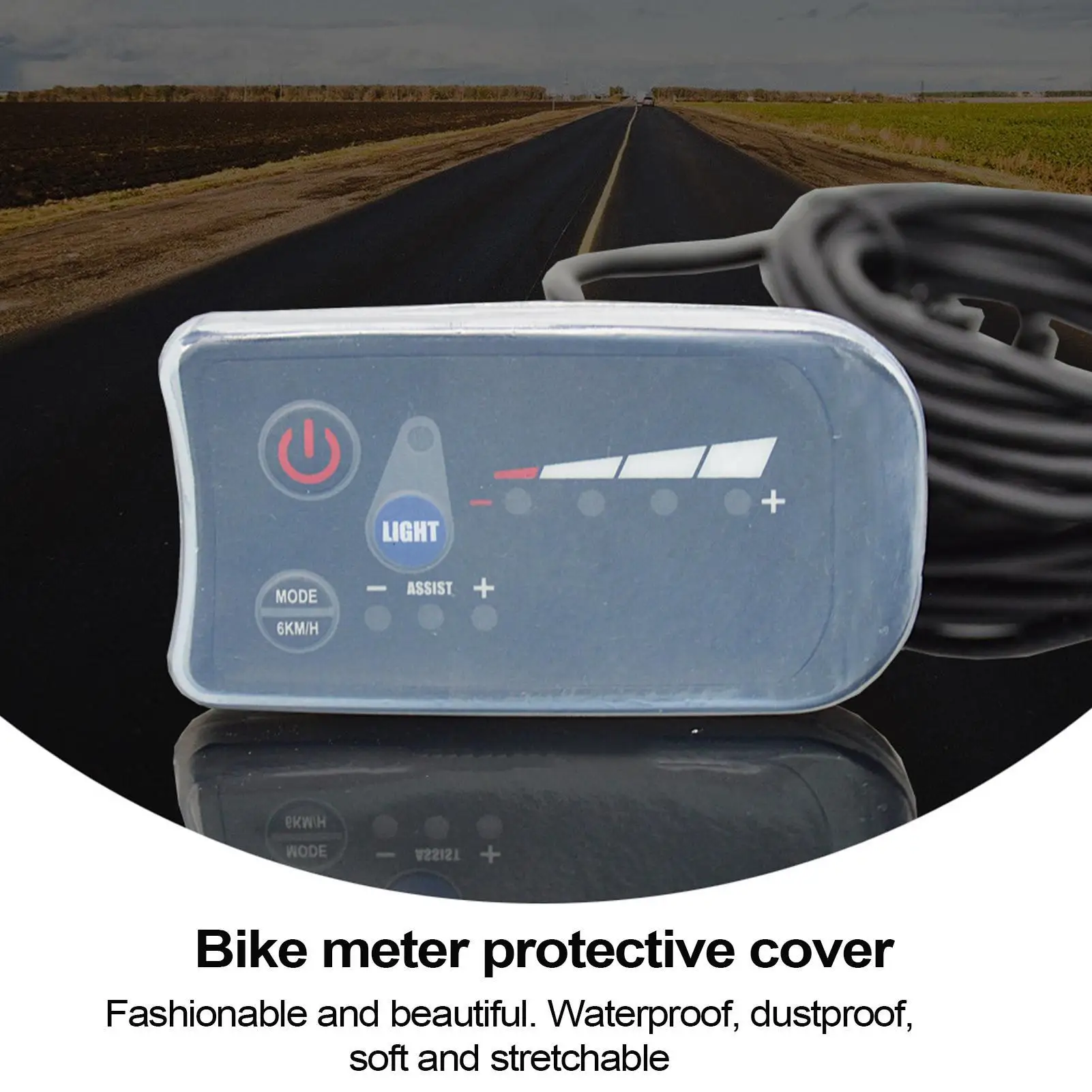 Silicone Electric Bike Monitor Cover Dustproof Protective Shield for E Bike Speedometer Display Screen Cycling Accessories