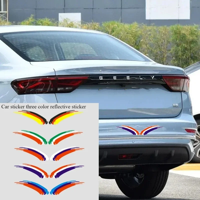 

Наклейка на мотоциклетный шлем, немецкая итальянская, русская и французская наклейка с флагом, гоночная наклейка, трехцветные светоотражающие автомобильные аксессуары, новые