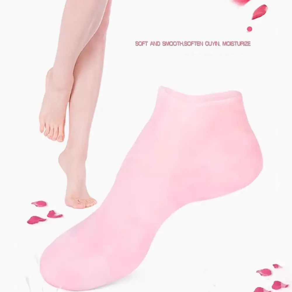 Spa Silicone Socks Moisturizing Gel Socks Exfoliating And Preventing Dryness Cracked Dead Skin Remove Protector Foot Care Tools