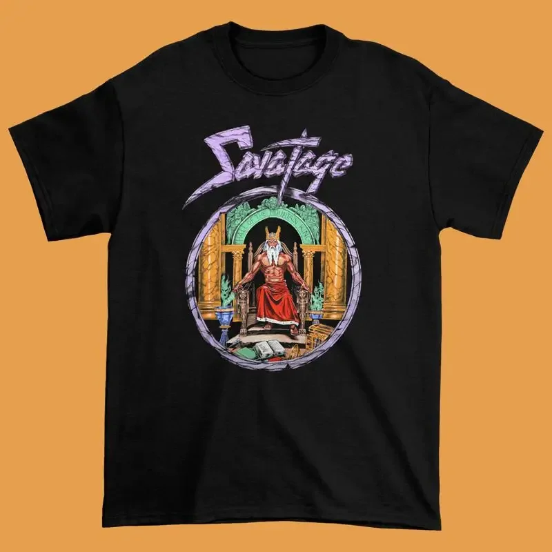 Savatage Band World Devastation Black Sizes S 4XL T shirt NI036