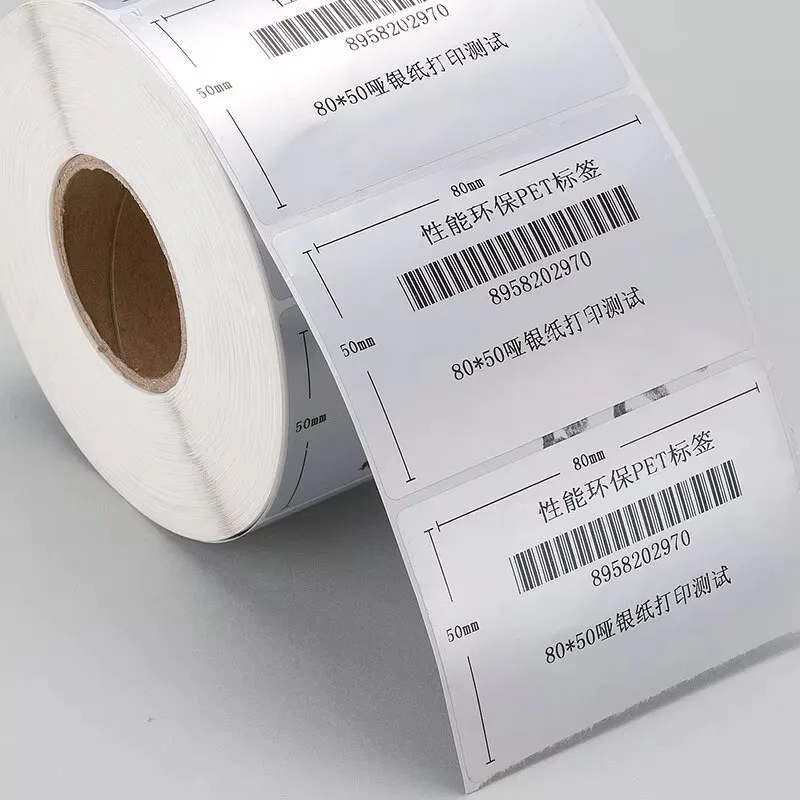 

【Bulk Sales】Customized Matte Matte Silver Label Paper, Matte Silver Self-adhesive PET Waterproof And Oil-proof Manufacturer