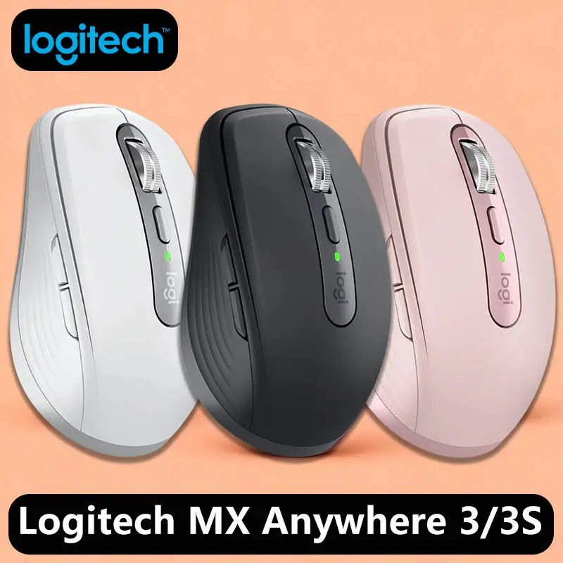

Logitech Master Series MX Anywhere 3S Bluetooth Беспроводная бесшумная мышь Мягкий звук Офисный женский планшет