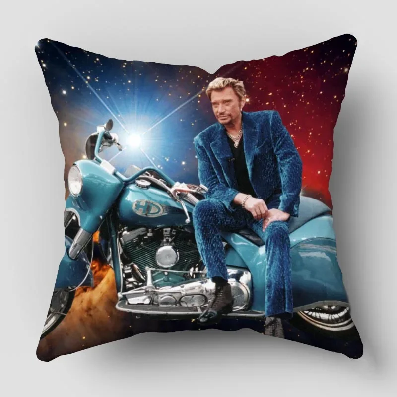 Pillow Cover Customize Johnny Hallyday Pillowcase Modern Home Decorative Pillow Case For Living Room PW