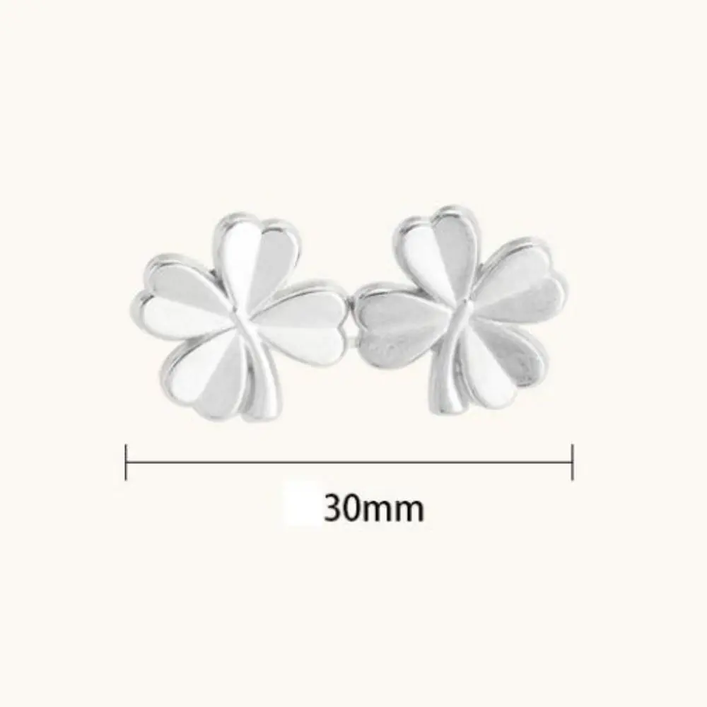 زر شد البرسيم بأربع أوراق ، قابل للفصل ، قابل للسحب ، معدن ، إكسسوارات ملابس ، أزرار ، خياطة على ، بنطلون ، 5.