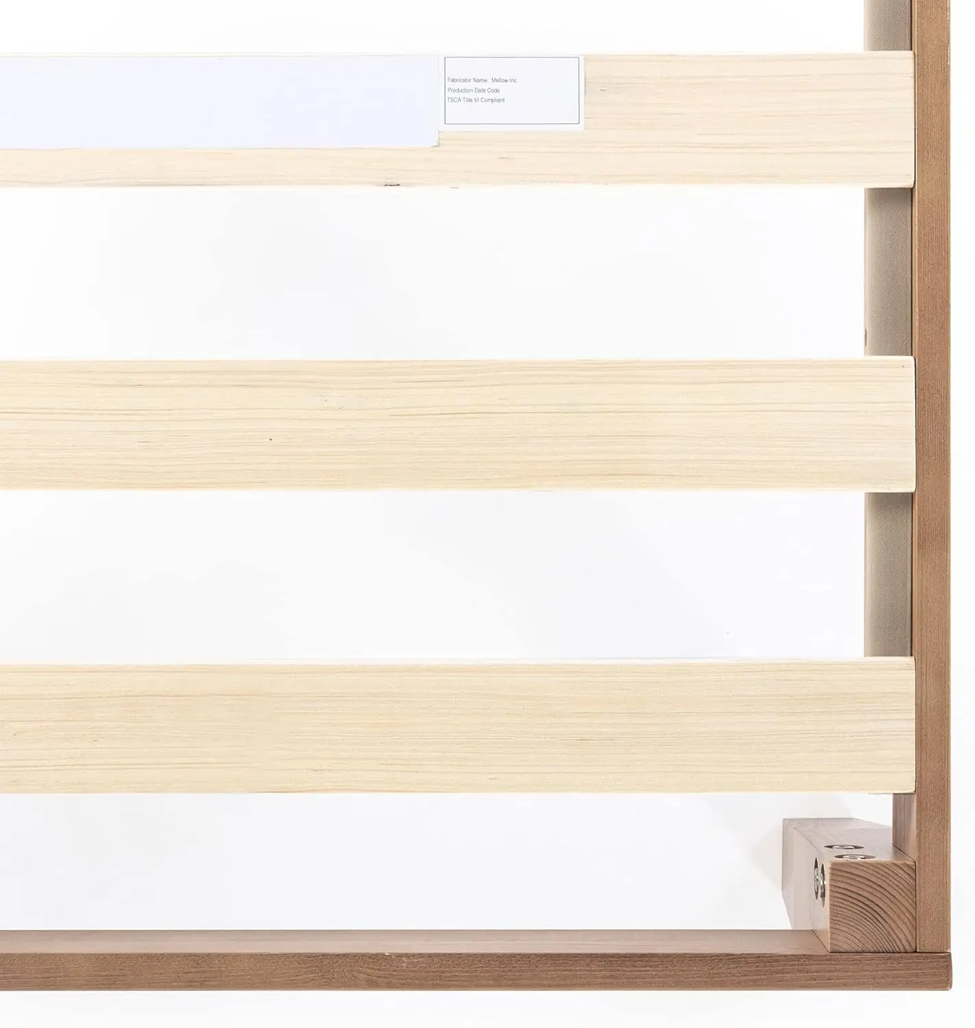 Naturalista Classic - 12 Inch Solid Wood Platform Bed with Wooden Slats, No Box Spring Needed, Easy Assembly