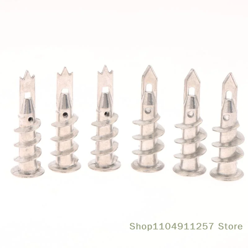 

10-Pack, 13*41mm Wall Anchors, Self-Drilling, Zinc Alloy Steel, Suitable for Drywall and Hollow Wall Applications