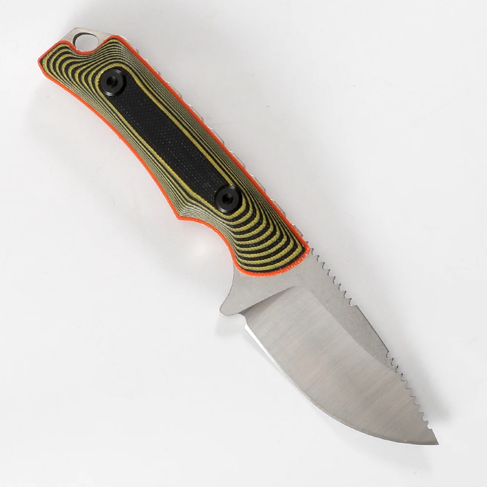 Outdoor Portable Blade Knife, G10 Handle, BM 15017 Partners, Fishing, Survival, Fixed Knife