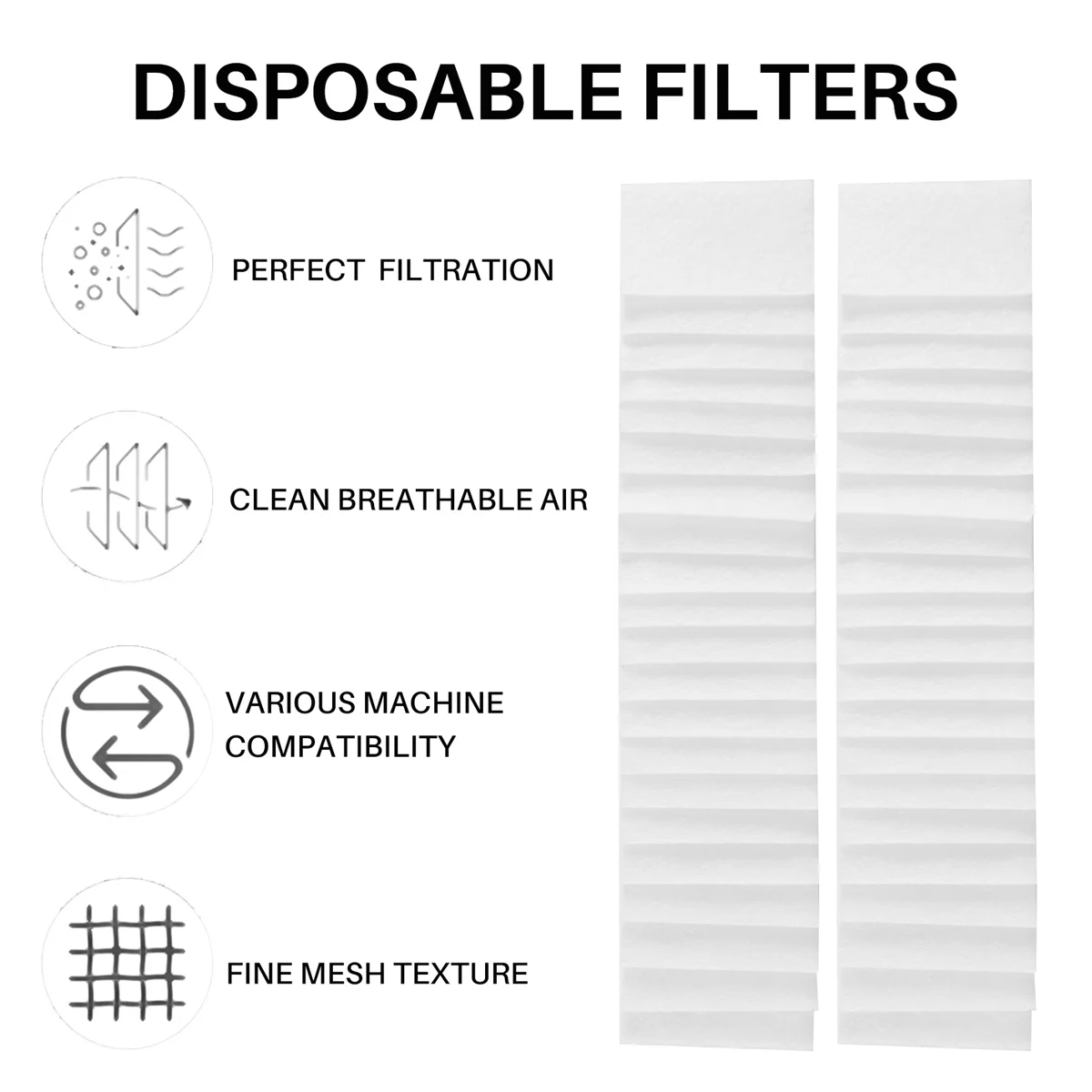 for Resmed Airsense 40 Filters - Disposable Universal Replacement Filters CPAP Filters