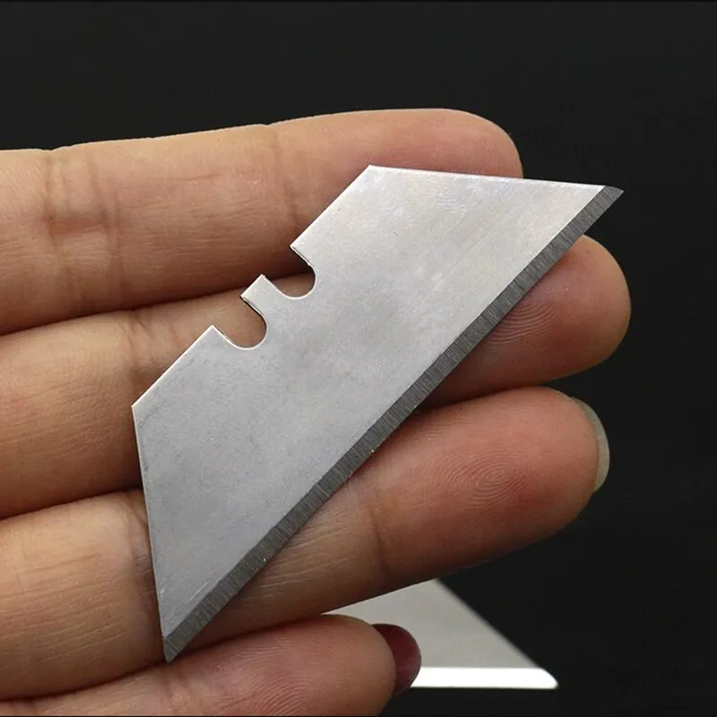 10pc Trapezoid Cutting Blade Art Carpet Cutter Replaceable Utility Special Electrician Knife