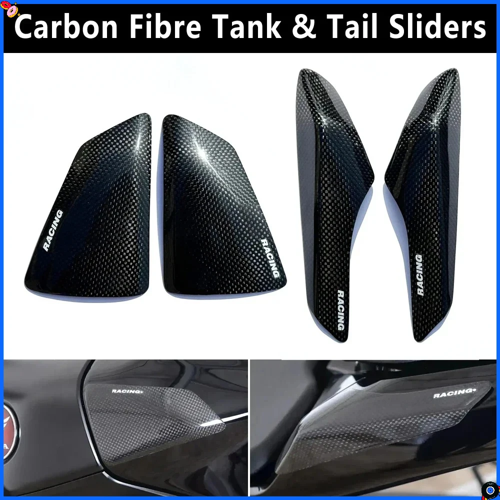 Motorcycle Carbon Fiber Tank & Tail Sliders for Honda CBR1000RR-R SP (2020-2023)